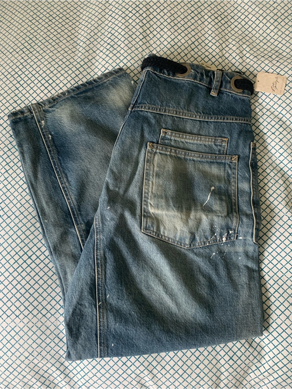 FREE PEOPLE We The Free Moxie Pull-On Barrel Jeans Size 28 NEW - Picture 10 of 16